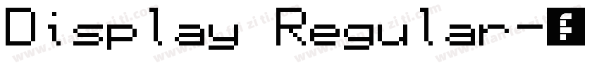 Display Regular字体转换